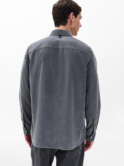 Corduroy CPO Shirt (Slate)
