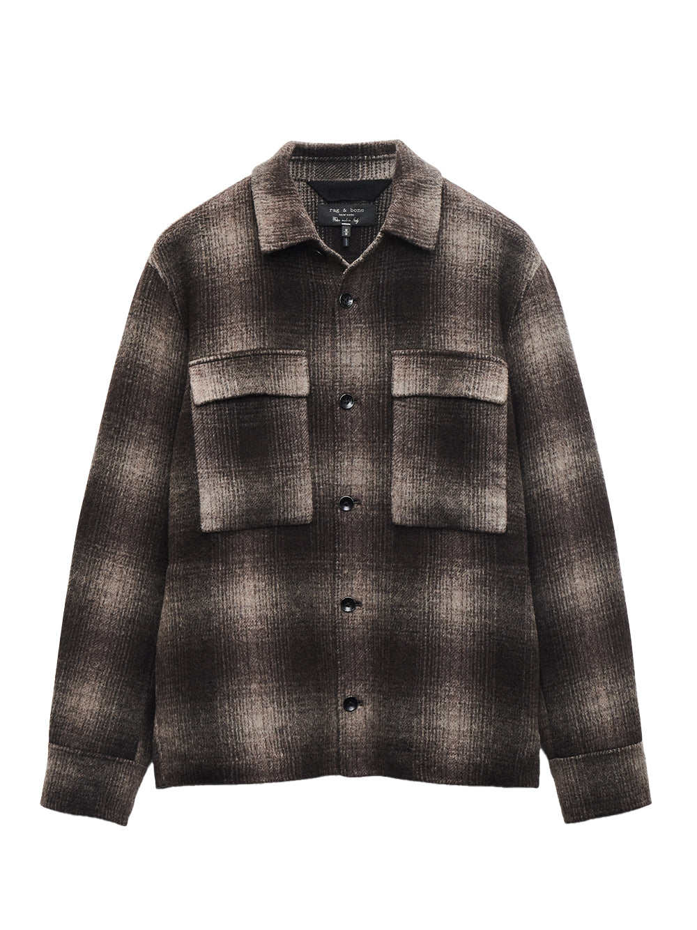 Austin Wool Shirt Jacket Brown Plaid