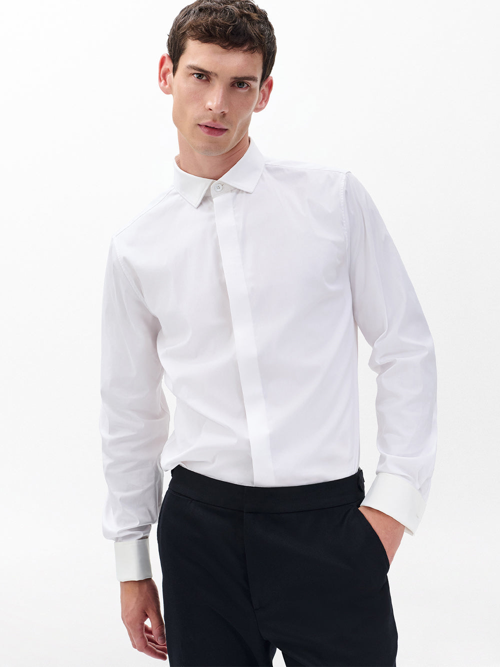Patrick Poplin Shirt (White)