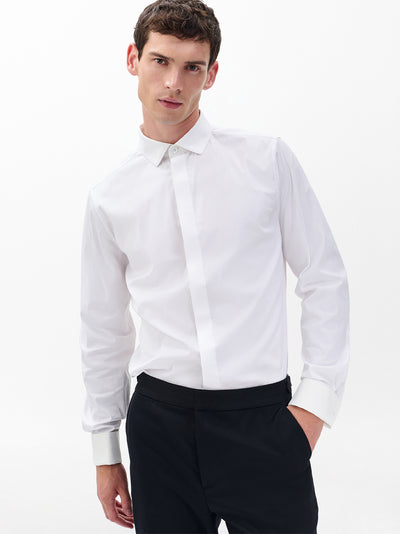 Patrick Poplin Shirt (White)