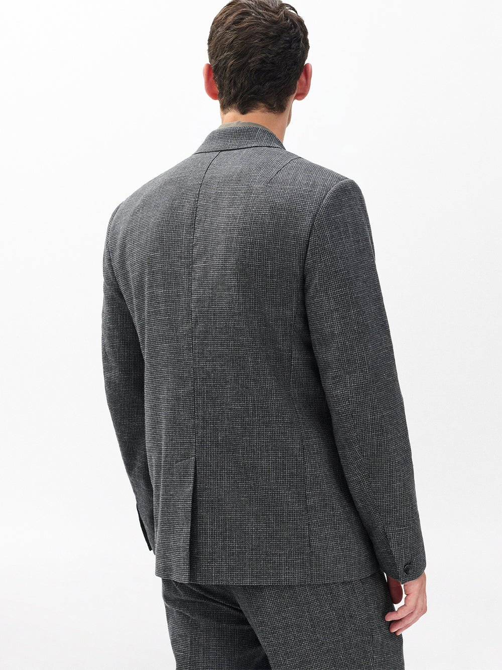 Butler Houndstooth Blazer (Black Gray)