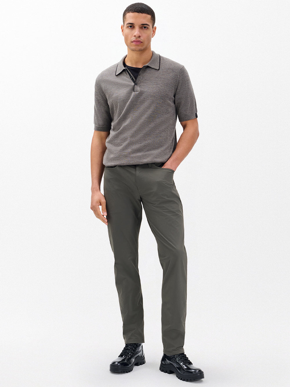 Fit 3 Nylon-Blend Pants (Dark Shadow)