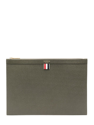 RWB Stripe Clutch Bag (Dark Green)
