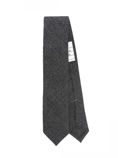 RWB Stripe Wool Tie (Dark Grey)