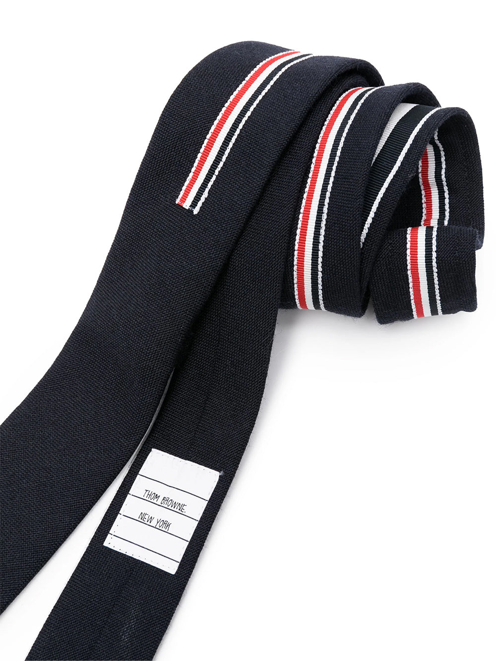 RWB Stripe Wool Tie (Navy)