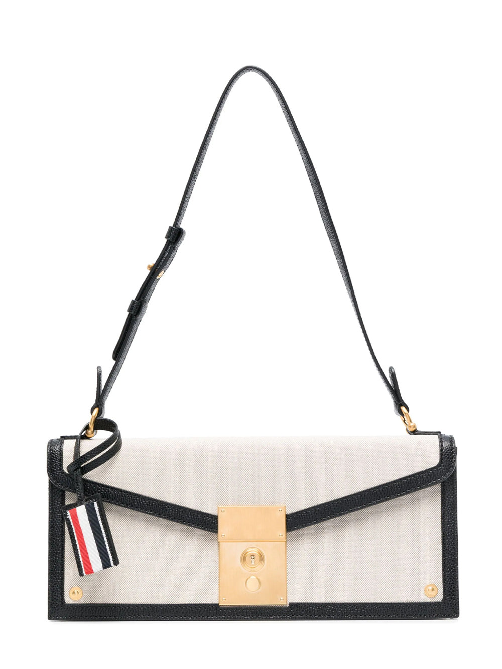 RWB Tag Canvas Shoulder Bag (Black)