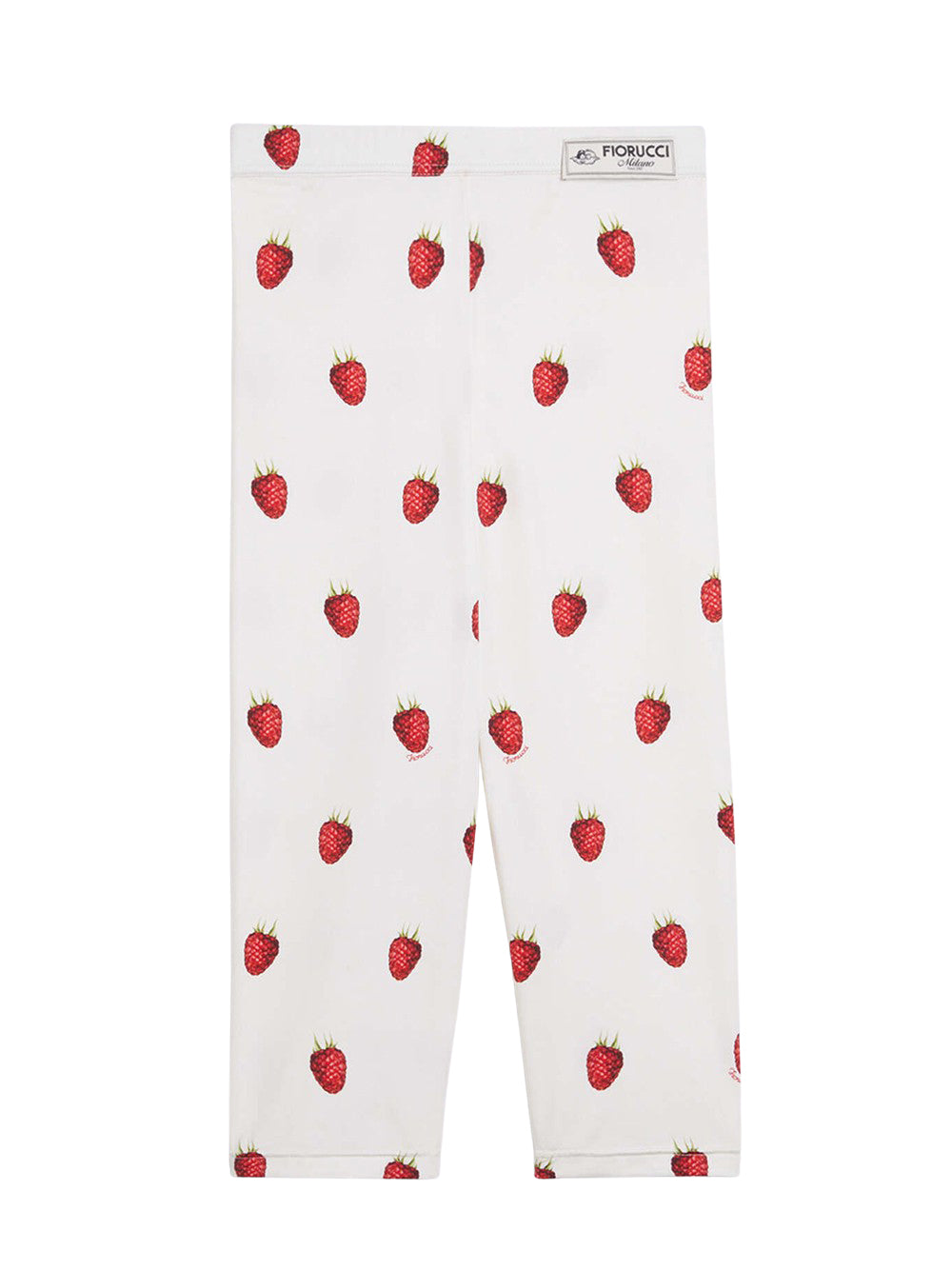 Raspberry Print Biker Shorts (Off-White)