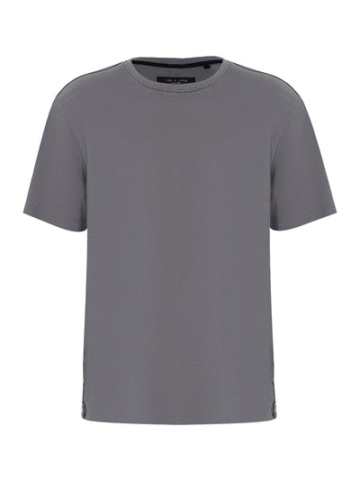Raw Edge Flame Short Sleeve Tee (Smoke Grey)