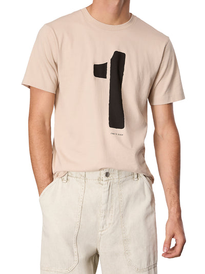 Rb Number 1 Tee (Washed Light Tan)