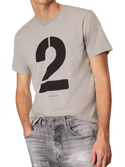 Rb Number 2 Tee (Washed Grey)