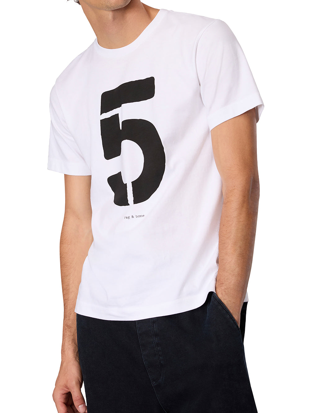 Rb Number 5 Tee (Washed White)