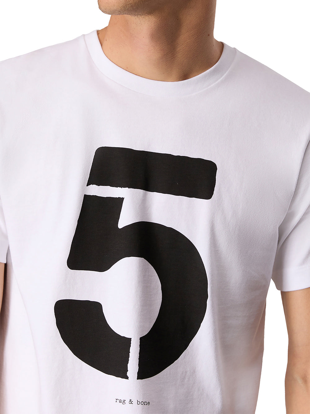 Rb Number 5 Tee (Washed White)