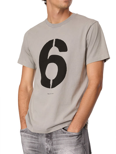 Rb Number 6 Tee (Washed Grey)