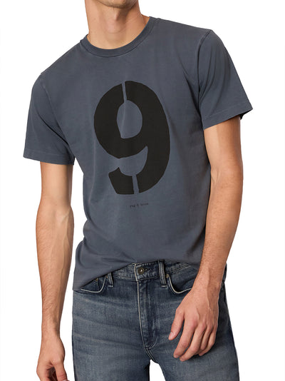 Rb Number 9 Tee (Washed Navy)