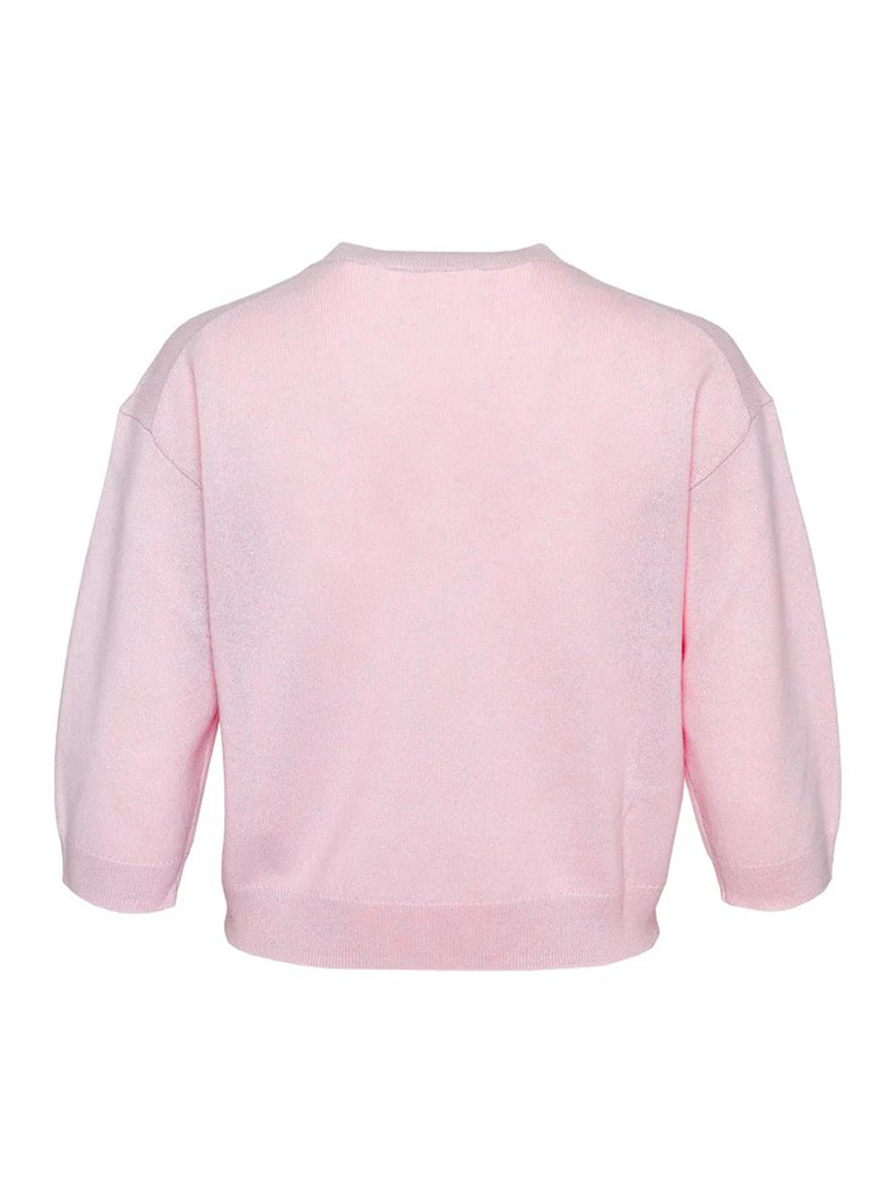 Recycled Cashmere Crew Cropped (Pink Blush)