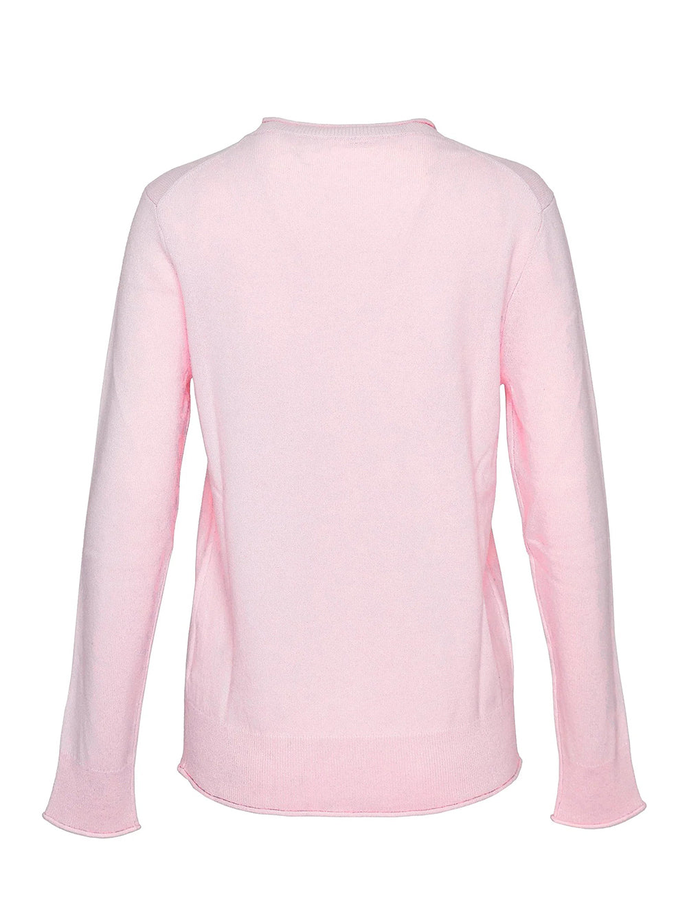 Recycled Cashmere Crewneck Sweater (Pink Blush)