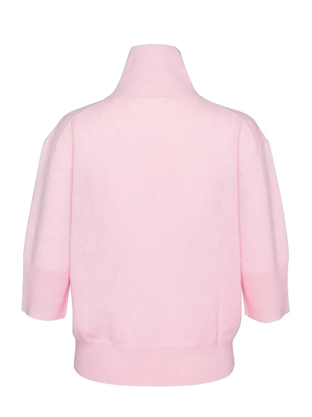 Recycled Cashmere Turtleneck Sweater (Pink Blush)