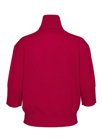 Recycled Cashmere Turtleneck Sweater (Rose)