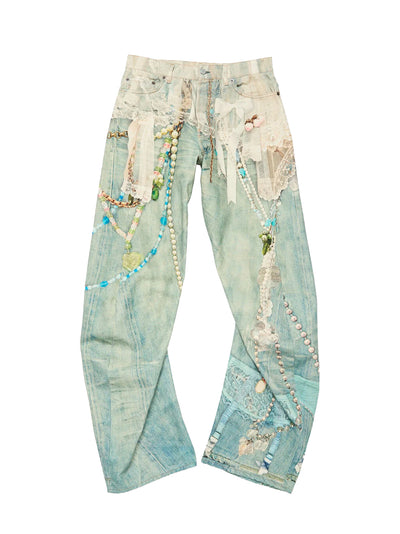 Relaxed Fit Jeans 2006 (White/Green)