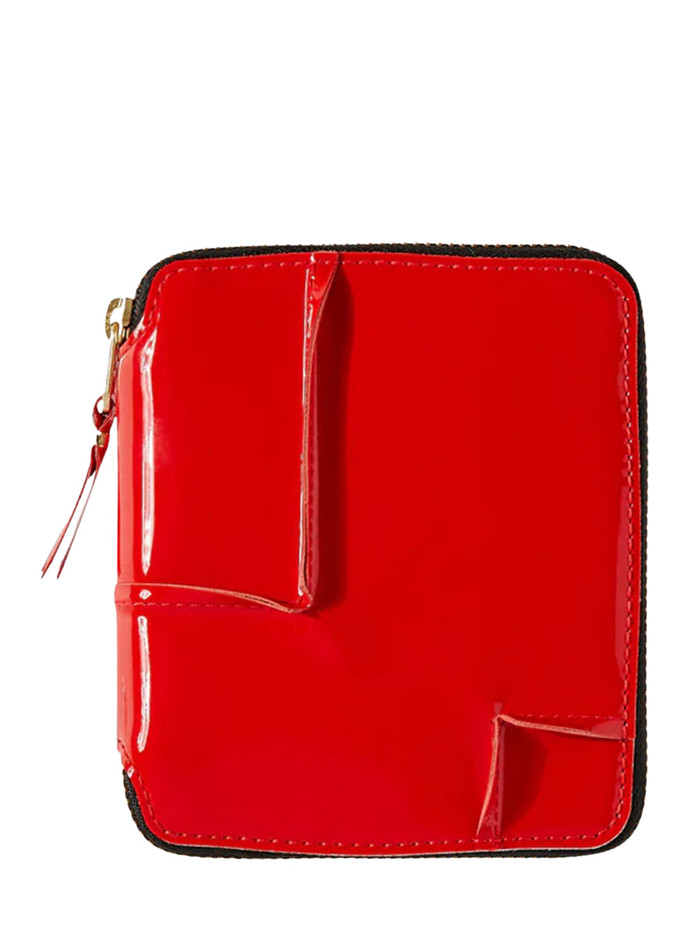 Reversed Hem Full Zip Around Wallet (Red)