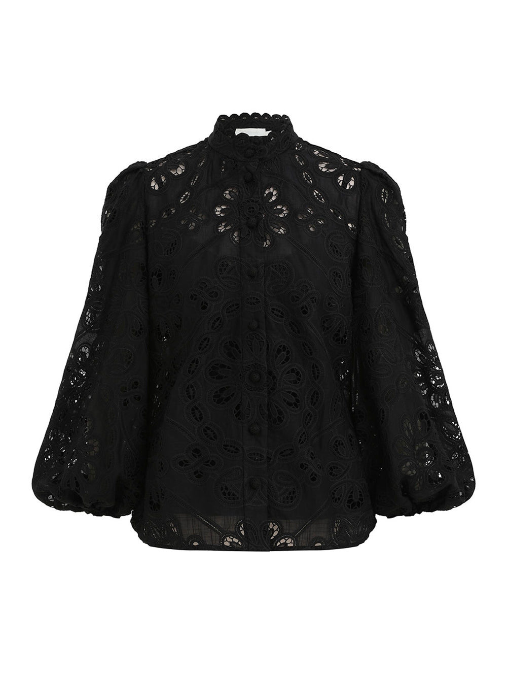 Rhiannon Embroidered Blouse (Black)