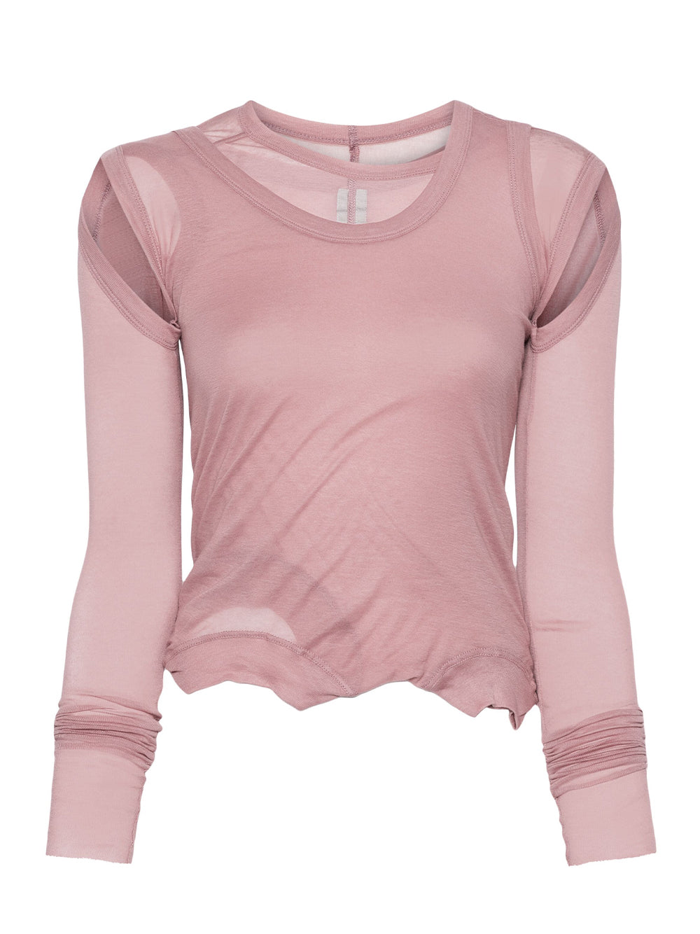 Women Cropped Banana T-Shirt (Dusty Pink)