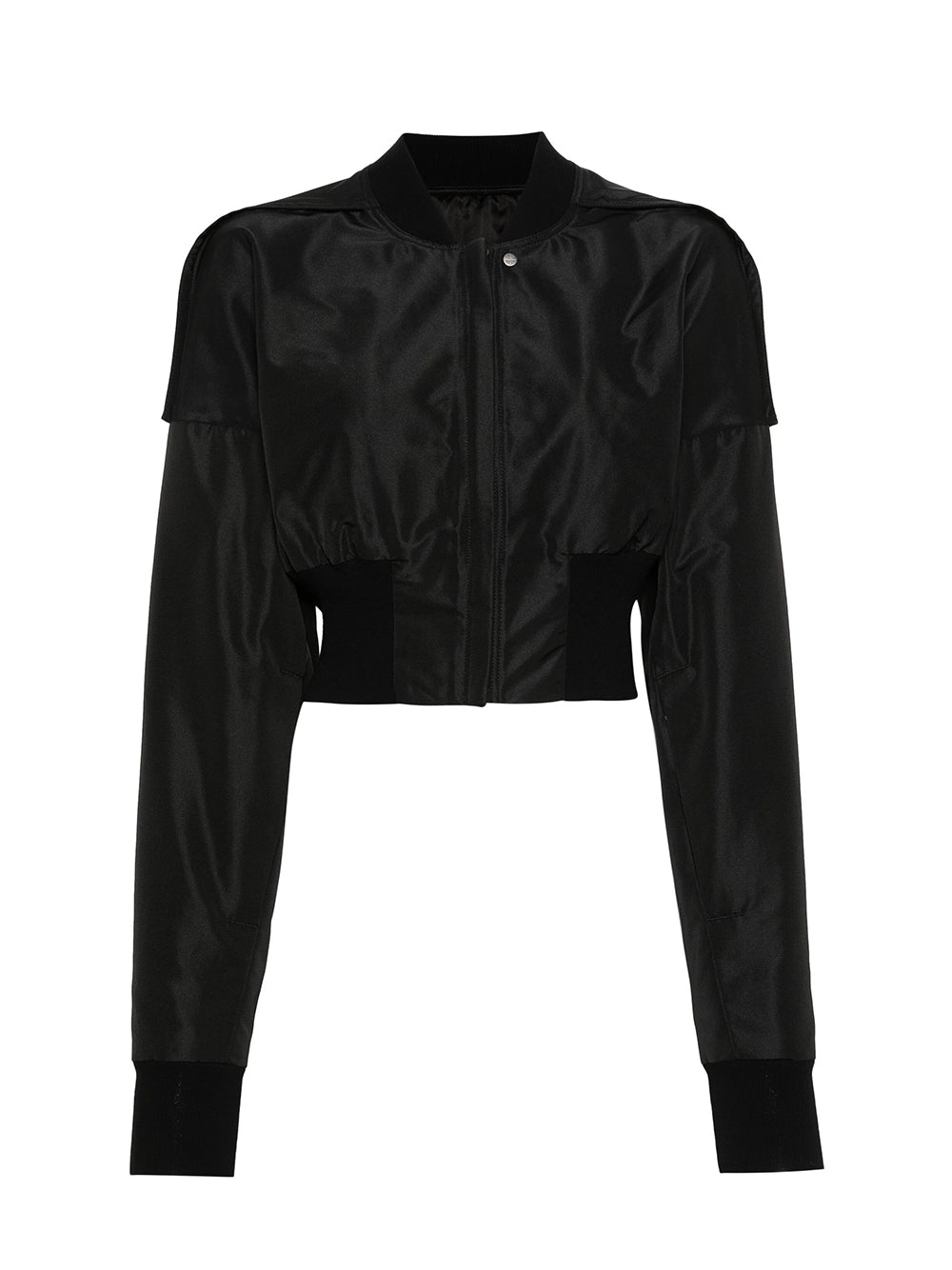 Woven Padded Bomber Jacket (Black)