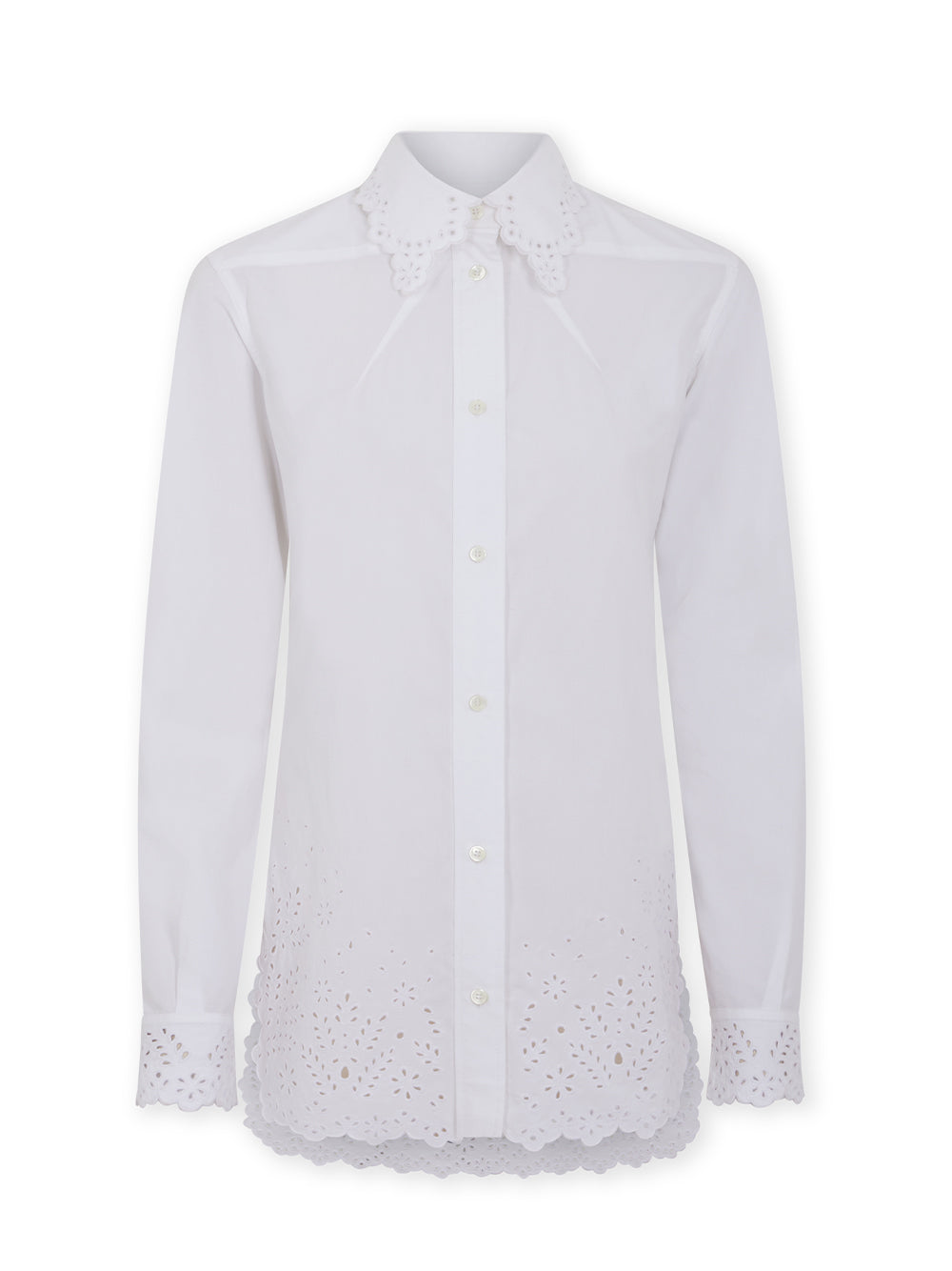 Robe Shirt Dress (White)