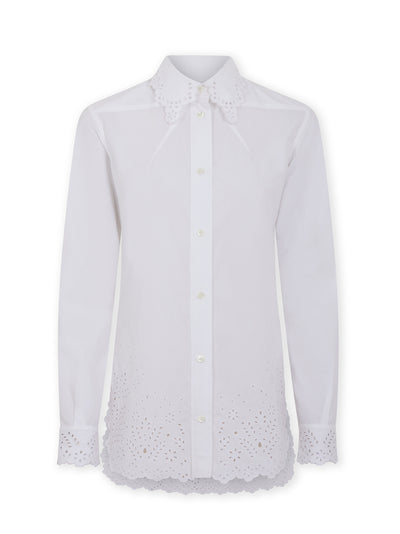 Robe Shirt Dress (White)