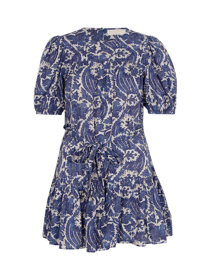 Rosalie Short Sleeve Mini Dress (Ocean)