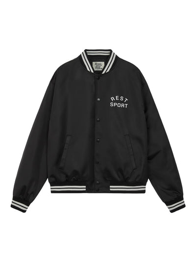 Rs Nylon Bomber Jacket (Black)