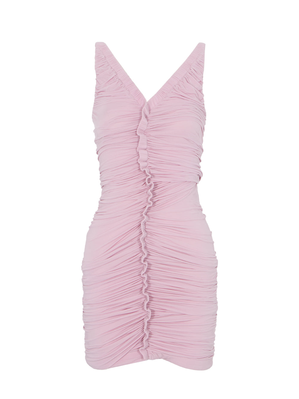 Ruched Tank Mini Dress (Pink Chalk)