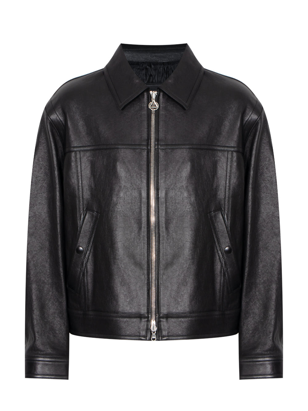 Mens Leather Jacket  Black