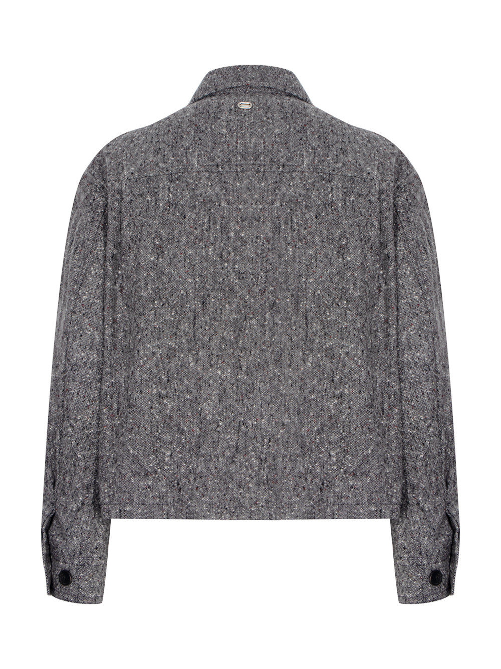 Rough Texture Outer Shirt Grey