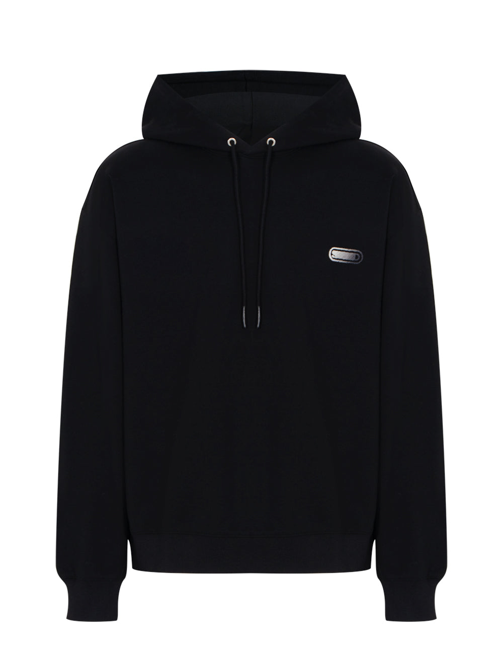 Soft Gradient Back Logo Hoodie Black