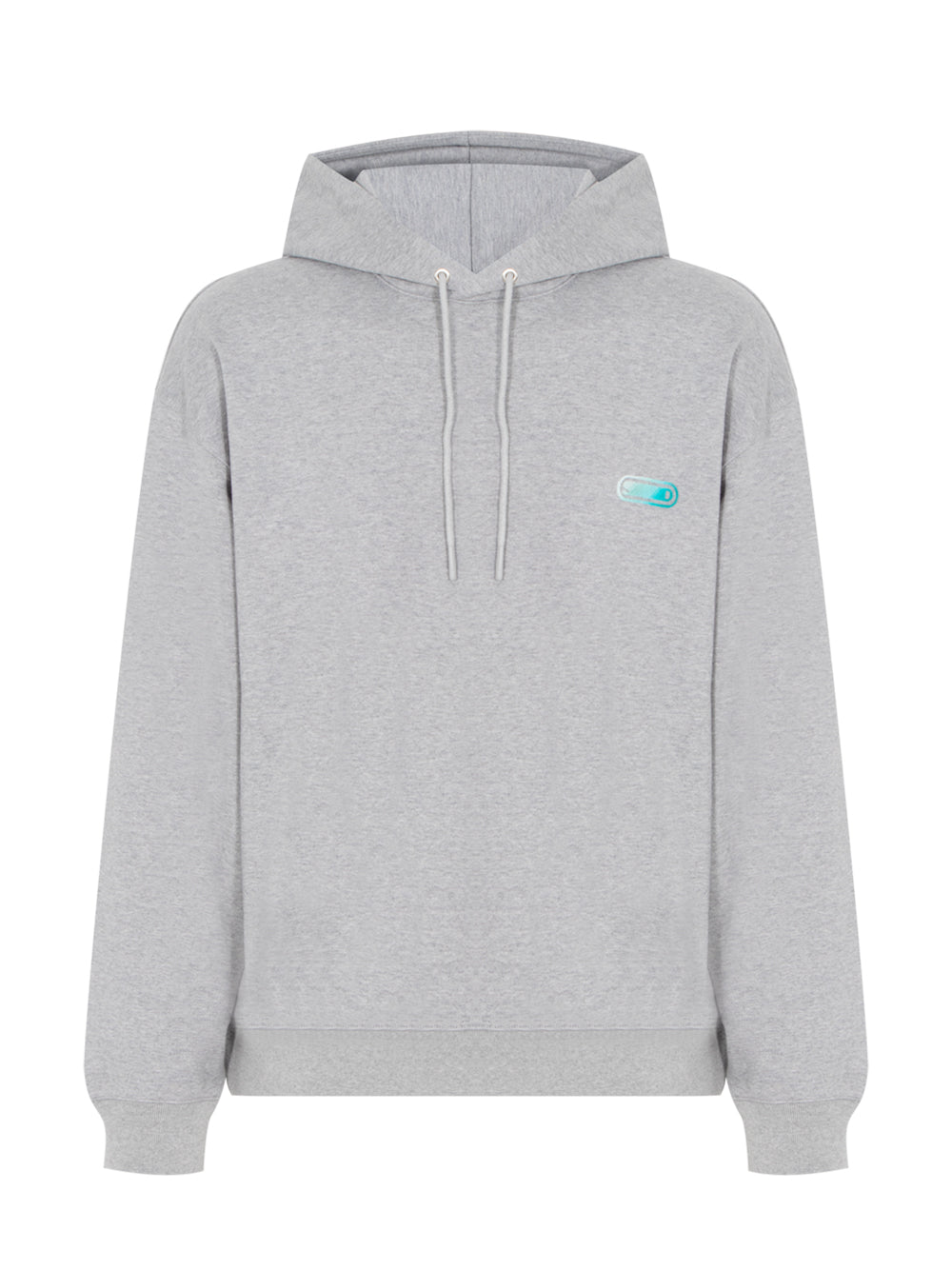 Soft Gradient Back Logo Hoodie Grey