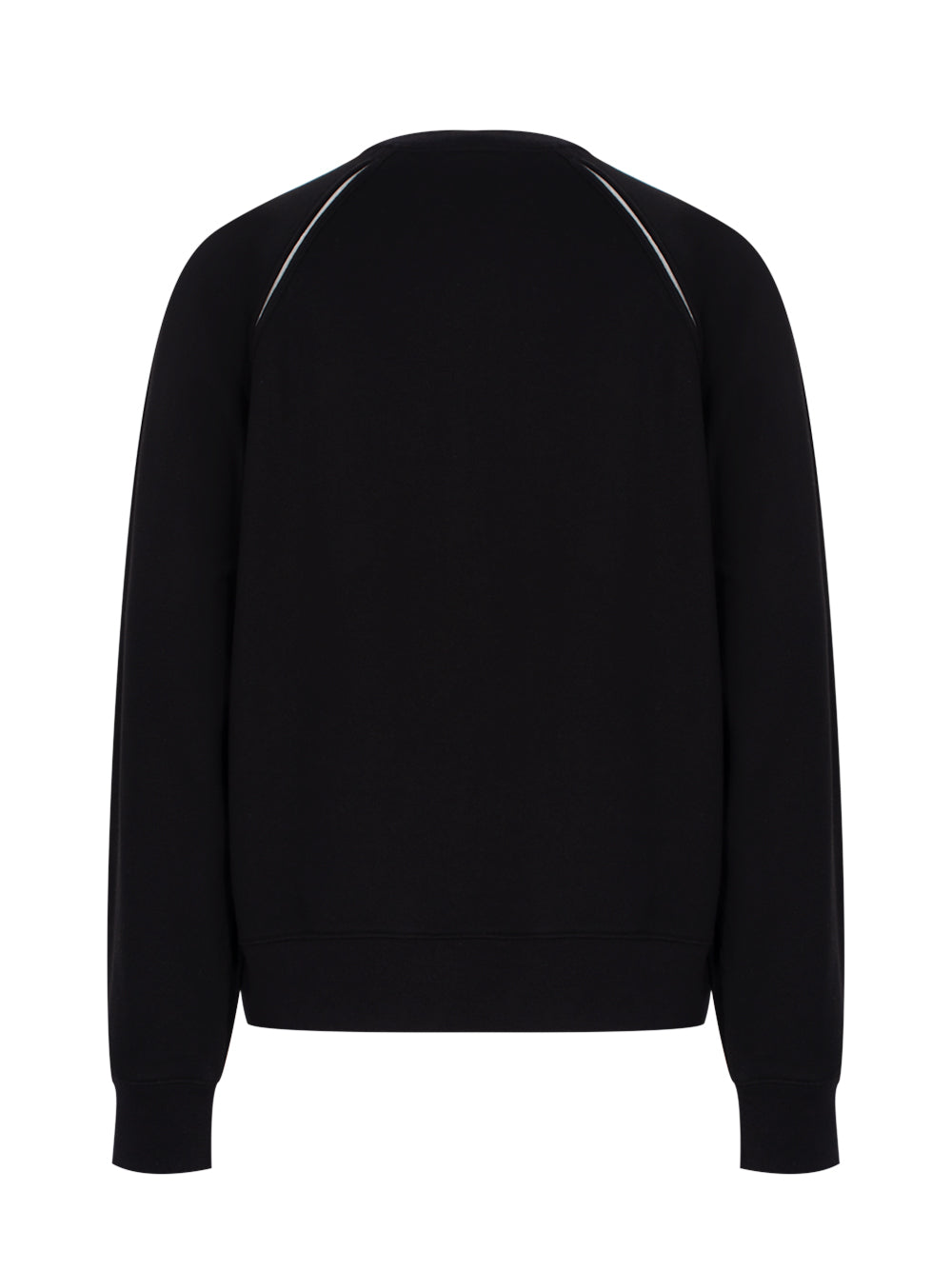 Raglan Zipper Sleeve Sweatshirt Black