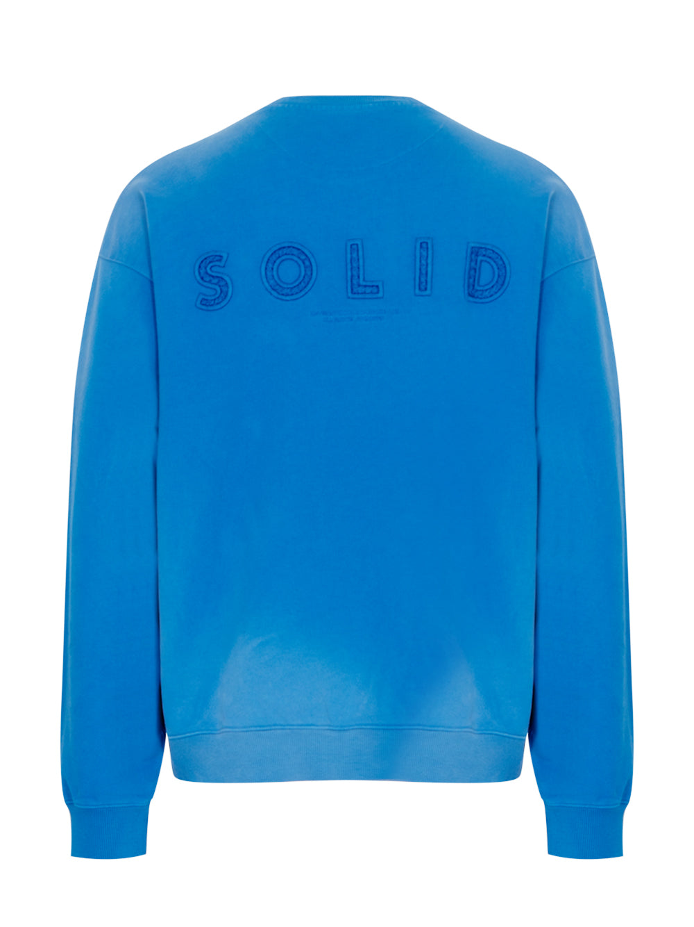 Dyeing Back Logo Sweatshirt Blue