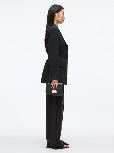 Modern Tailoring Cinched Blazer With Set In Bra (Black)