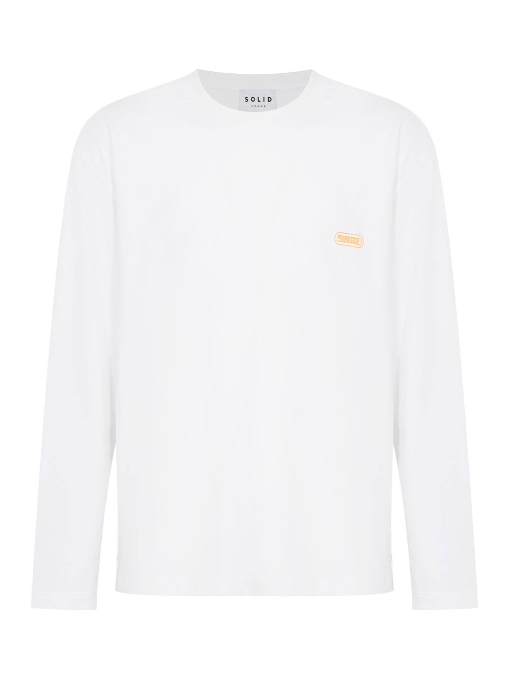 Crack Back Logo Long Sleeve T-Shirt (White)