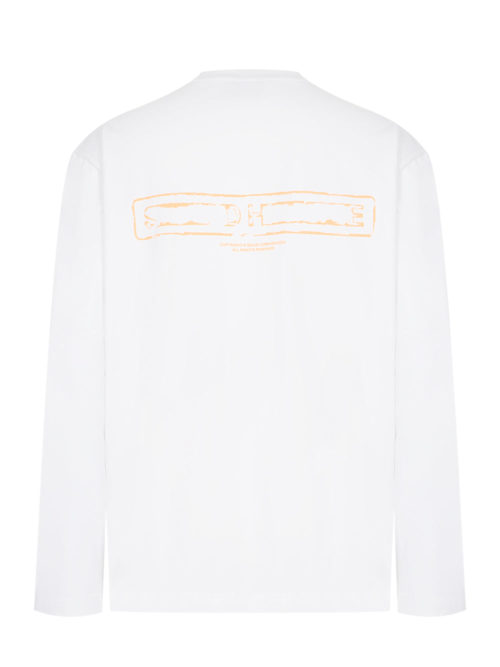 Crack Back Logo Long Sleeve T-Shirt (White)