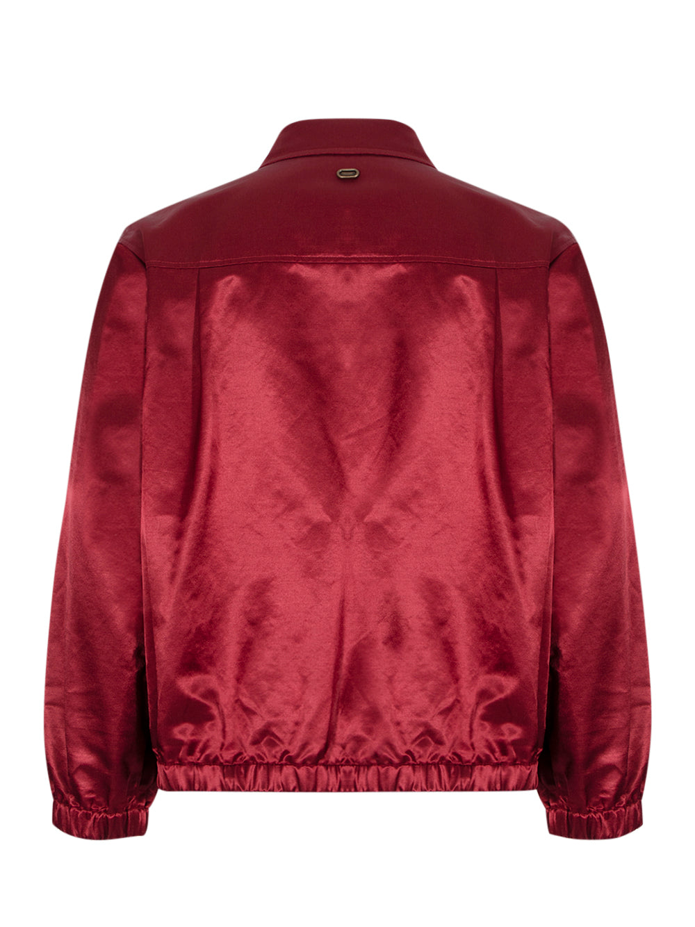 Red Glossy Satin Jacket (Red)