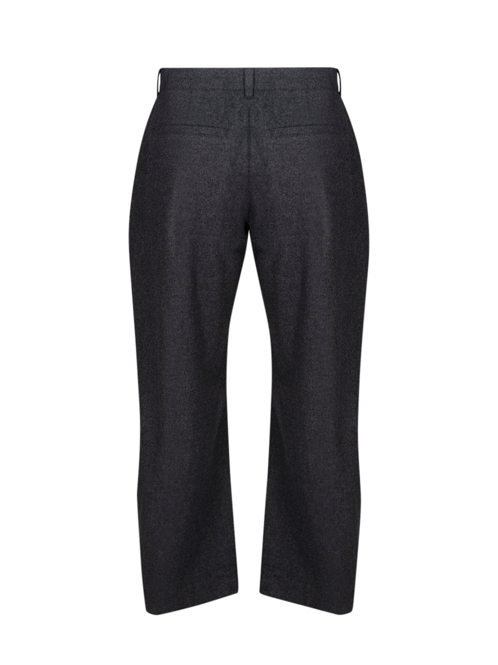 Curved Two Tuck Wide Pants (Grey)