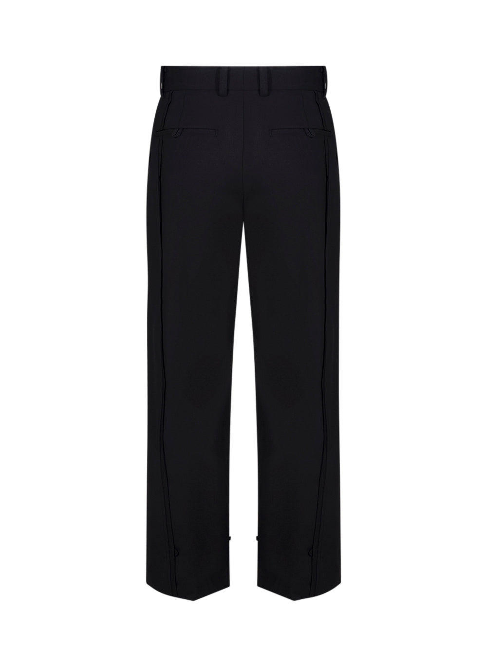 Panel Slit Wool Pants (Black)