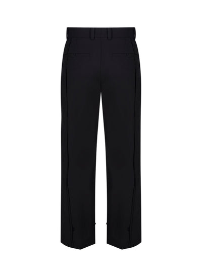 Panel Slit Wool Pants (Black)