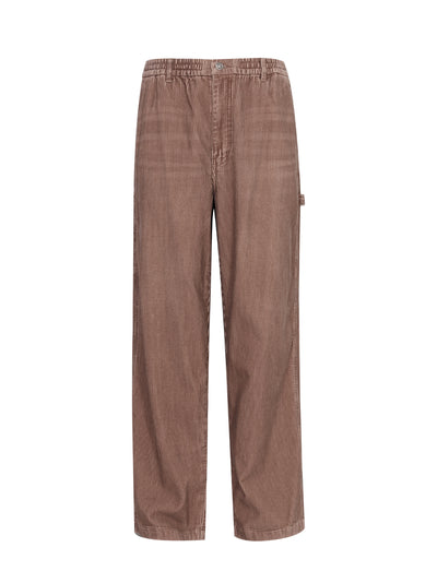 Corduroy Wide Carpenter Pants Brown
