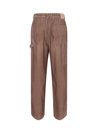 Corduroy Wide Carpenter Pants Brown