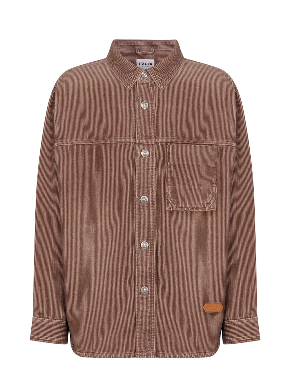 Over Corduroy Shirt Brown