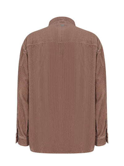 Over Corduroy Shirt Brown