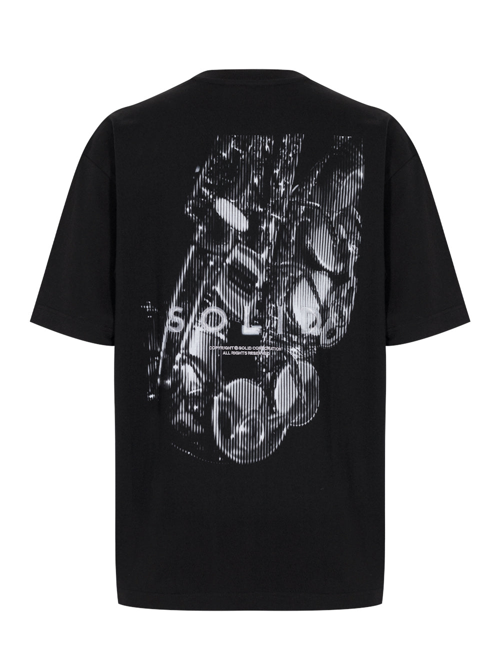 Saxophone Graphic Back Logo T-Shirt Black 
